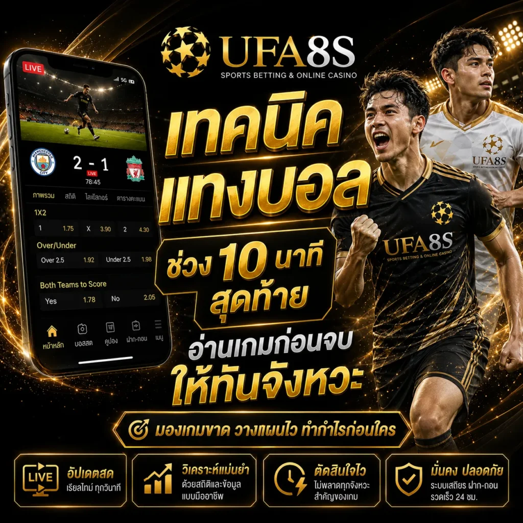 เทคนิคแทงบอลช่วง 10 นาทีสุดท้าย